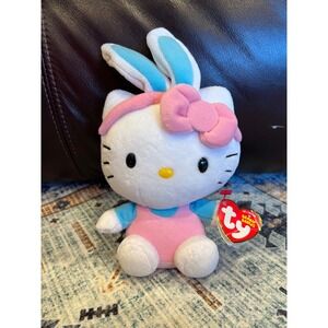 TY Beanie Baby Sanrio Hello Kitty Easter Bunny Plush W Tags Cute Kawaii Y2K